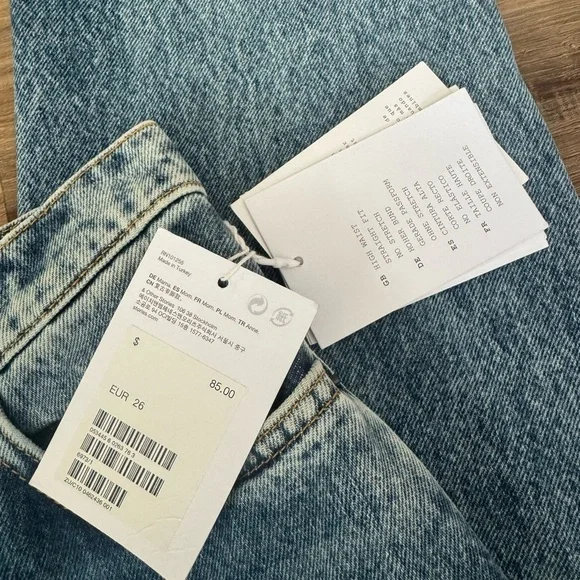 NWT & Other Stories Mom Jean Denim High Waist Size 26 Stockholm $85 - Picture 3 of 7